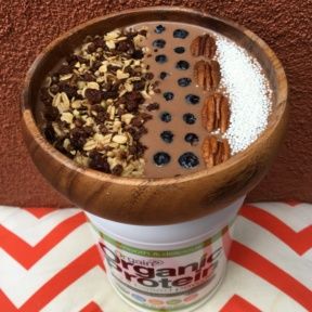 Gluten-free Chocolate Smoothie Bowl with Orgain
